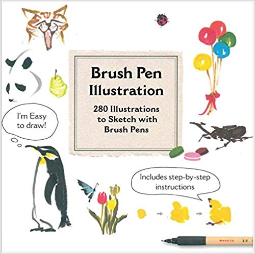 Brush Pen Illustration book cover art